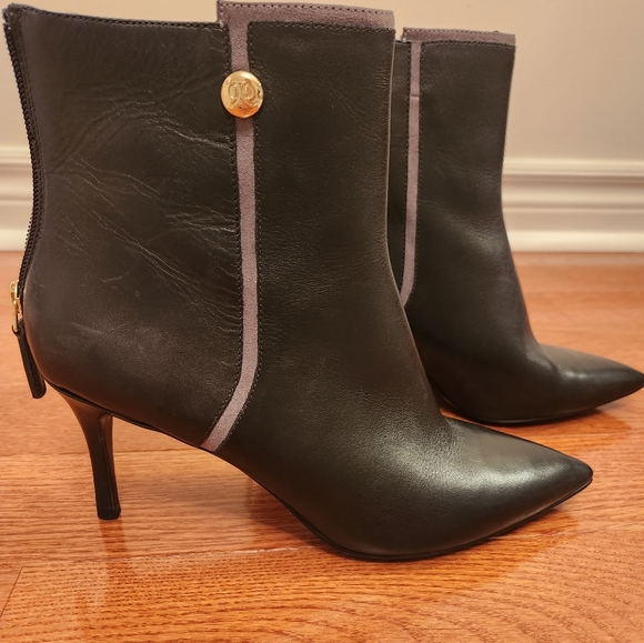 Nine West Leather Booties Excellent Almost New Condition Black Size 8US … - Picture 9 of 9